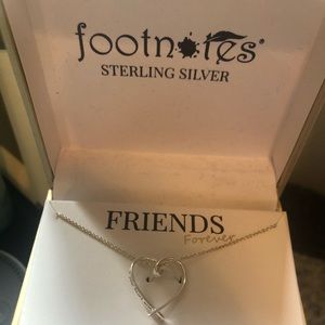 Footnotes Sterling Silver Friends Forever Necklace
